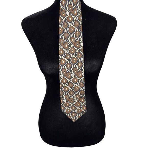 Giorgio Armani 100% Linen Designer Tie - Picture 1 of 3